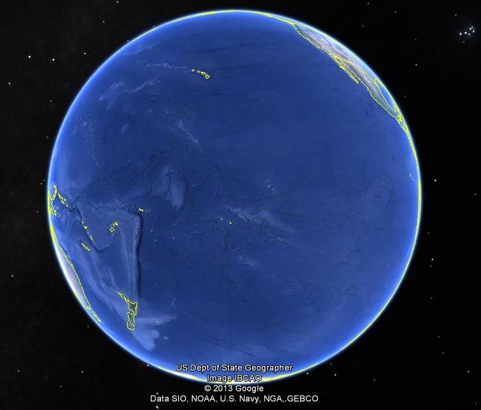 Maps-ever wondered how big the pacific ocean is