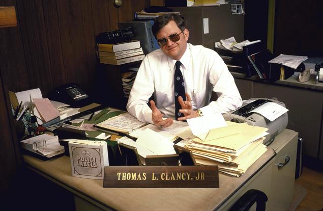 Tom Clancy in his insurance office in 1985. This is how I remember him. (Image: Diana Walker)